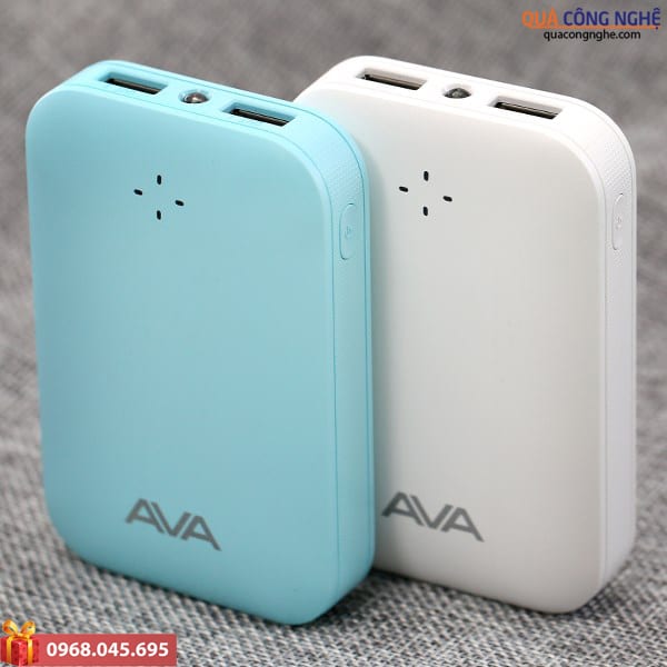 Pin dự phòng Quà Tặng Pin Sạc Dự Phòng AVA LJ JP197 7.500mAh Giá Rẻ Hà Nội